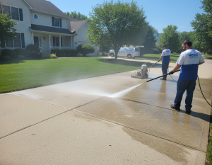 Pressure Washing Westerville Oh for Faux Stone
